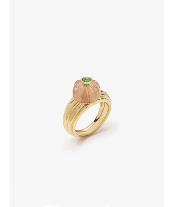 BAGUE GELATO QUARTZ ROSE ET TSAVORITE Le MVP de beaucoup