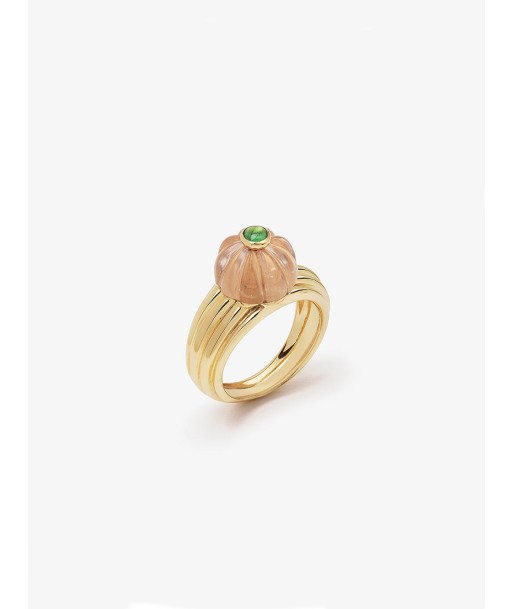 BAGUE GELATO QUARTZ ROSE ET TSAVORITE Le MVP de beaucoup