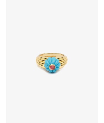 BAGUE GELATO TURQUOISE ET TOURMALINE pas cheres