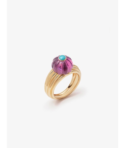 BAGUE GELATO AMÉTHYSTE ET TURQUOISE pour bénéficier 