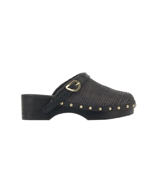 SABOT CLOG RAFFIA BLACK Le MVP de beaucoup