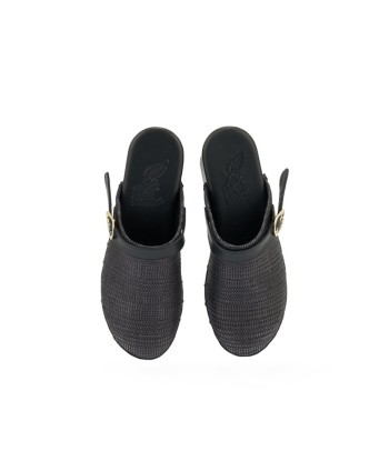 SABOT CLOG RAFFIA BLACK Le MVP de beaucoup