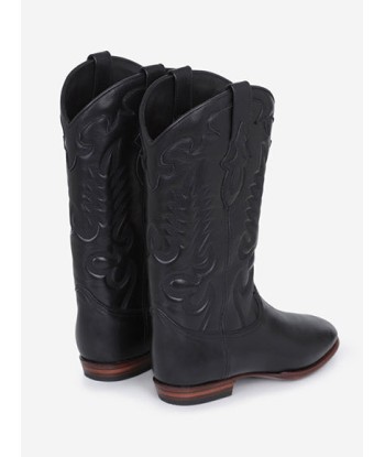 BOTTES SANTIAG MIDNIGHT CUIR NOIRES prix