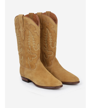 BOTTES SANTIAG MIDNIGHT EN DAIM TAN de la marque