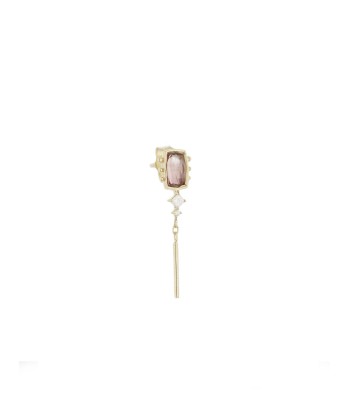 BOUCLE D'OREILLE STUD TOURMALINE ROSE commande en ligne