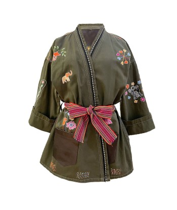 KIMONO BON VOYAGE KAKI Pour