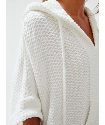 PONCHO WHITE HONEYCOMB le concept de la Pate a emporter 