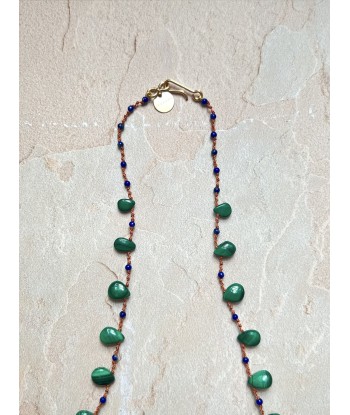 COLLIER BONVIEW MALACHITE ET LAPIS LAZULI acheter en ligne