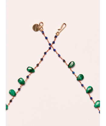 COLLIER BONVIEW MALACHITE ET LAPIS LAZULI acheter en ligne