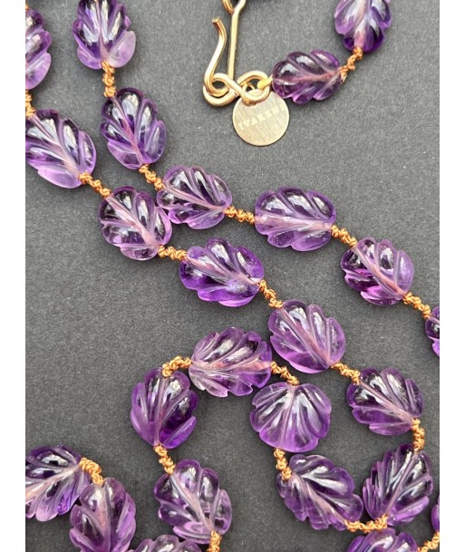 COLLIER NIILO FEUILLE AMETHYSTE Jusqu'à 80% De Réduction