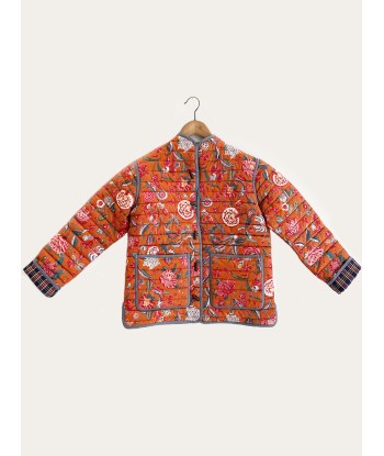 VESTE COURTE BOUQUET ORANGE de l' environnement