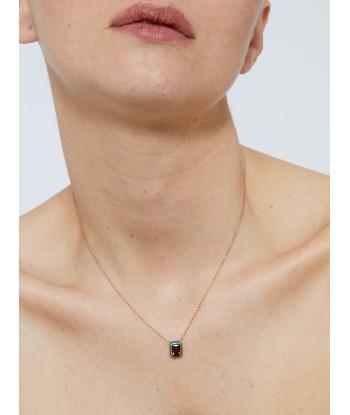 COLLIER MINA RHODOLITE rembourrage situé sous