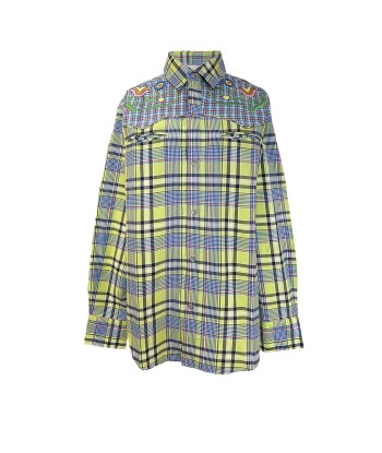 CHEMISE COWBOY CARREAUX JAUNE Amélioration de cerveau avec