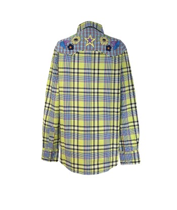 CHEMISE COWBOY CARREAUX JAUNE Amélioration de cerveau avec