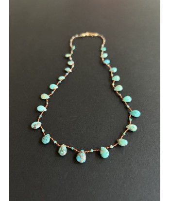 COLLIER POWHATAN TURQUOISE Dans la société mordern