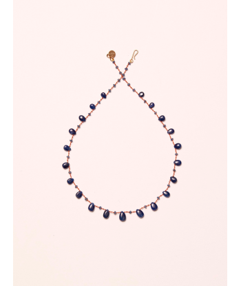 COLLIER COCOPLUM DROPS & BEADS SAPHIR BLEU Les magasins à Paris et en Île-de-France