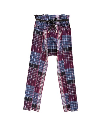 PANTALON THAI BORDEAUX MARINE en ligne