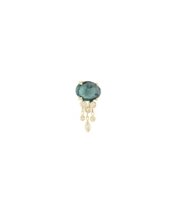 BOUCLE D'OREILLE JELLYFISH TOURMALINE BLEU pas cheres