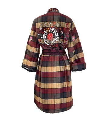 KIMONO LONG MYSTIC HEALER BURGUNDY sur le site 