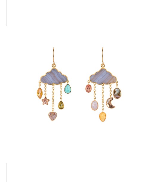 BOUCLES D'OREILLES CLOUD AND RAIN CHAIN DROP en ligne