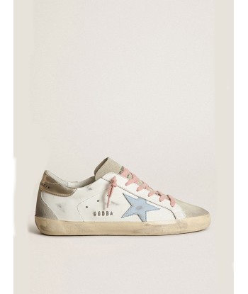 SNEAKERS SUPER STAR LEATHER UPPER POWERBLUE soldes