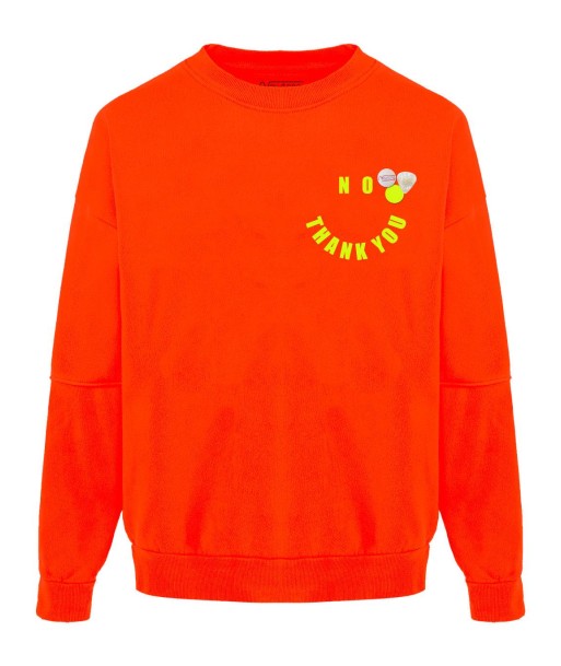 Orange neon roller “THANK” sweatshirt france