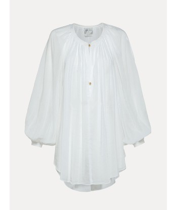 CHEMISE BOHEMIAN VOILE DE SOIE WHITE la chaussure