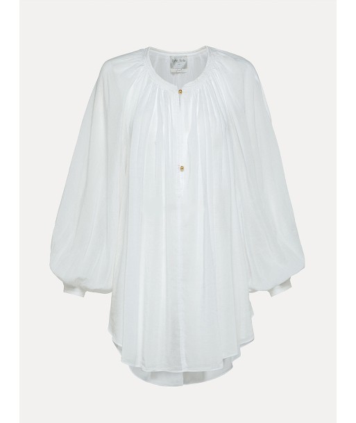 CHEMISE BOHEMIAN VOILE DE SOIE WHITE la chaussure