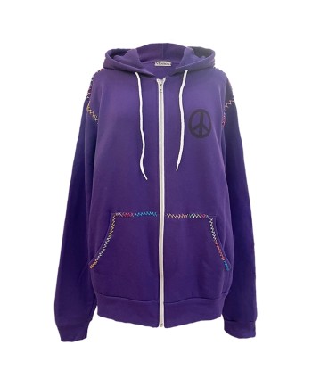 SWEAT TAROT ZIP À CAPUCHE VIOLET store