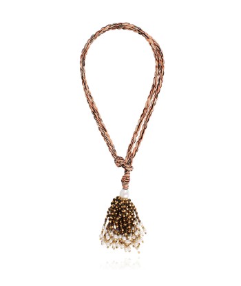 COLLIER POMPOM TIGER EYE JUSQU'A -70%! 