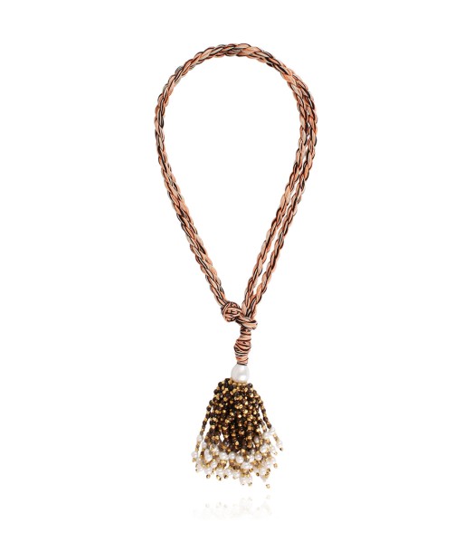 COLLIER POMPOM TIGER EYE JUSQU'A -70%! 