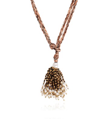 COLLIER POMPOM TIGER EYE JUSQU'A -70%! 