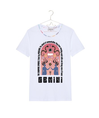 TEE SHIRT ASTRO BLANC GEMINI Paris Déstockage Promo