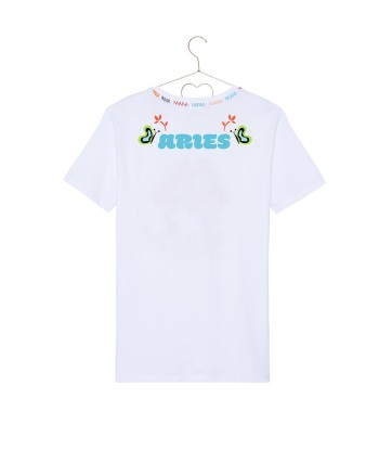 TEE SHIRT ASTRO BLANC ARIES le des métaux précieux