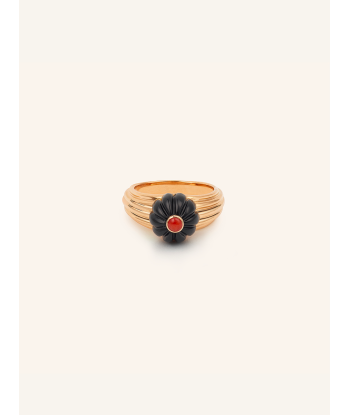 BAGUE GELATO OR ROSE ONYX ET CORAIL pas cher chine