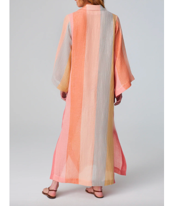 TUNIC CAFTAN LONG ROSE plus qu'un jeu 