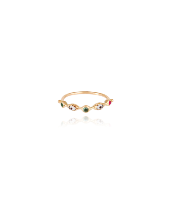 BAGUE EYE RUBIS ET TOURMALINE Comparez plus de prix