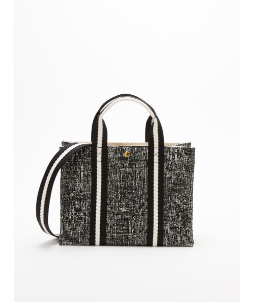 SAC TOTE M CHINÉ TWEED BLACK de technologie