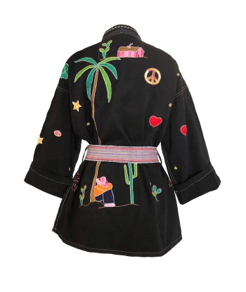 KIMONO MEXICAIN NOIR prix pour 