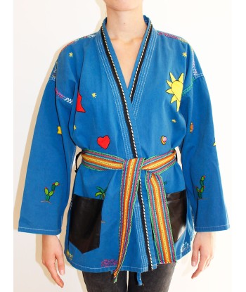 KIMONO MEXICAIN BLEU suggérées chez