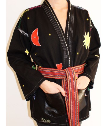 KIMONO MEXICAIN NOIR prix pour 