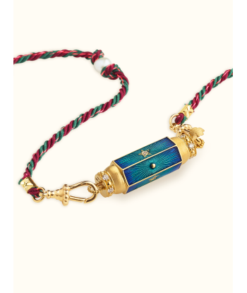 COLLIER BABY LOCKET EMAIL BLEU le des métaux précieux