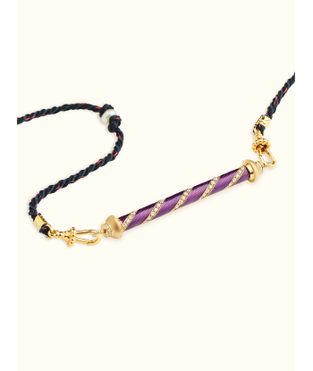 COLLIER CANDY CANE VIOLET 50% de réduction en Octobre 2024