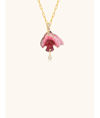 PENDENTIF POISSON TOURMALINE ROSE france