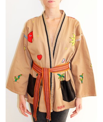 KIMONO MEXICAIN BEIGE d'Europe débarque