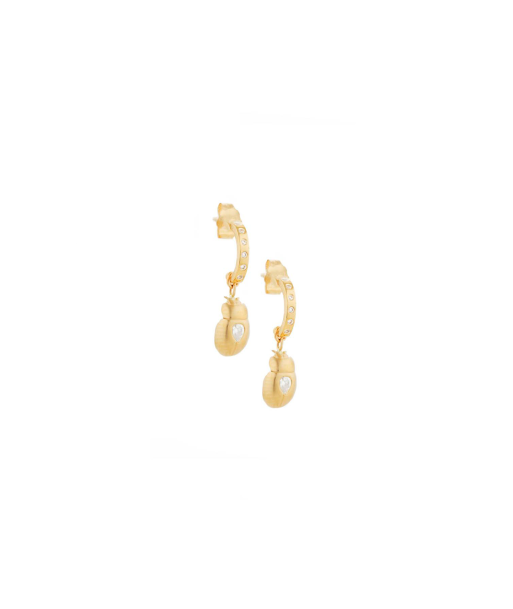 BOUCLES D'OREILLES SCARABÉE OR ET DIAMANTS l'achat 