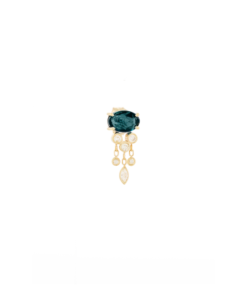 BOUCLE D'OREILLE JELLY TOURMALINE ET DIAMANTS 50-70% off 