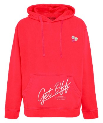 Jagger neon pink "GET OFF" hoodie 50% de réduction en Octobre 2024