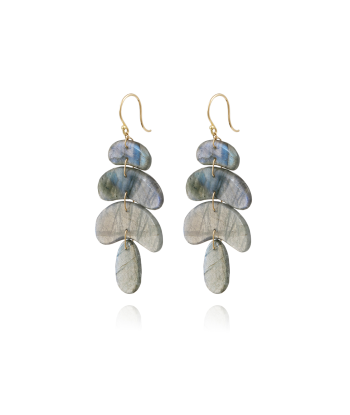 BOUCLES D'OREILLES PETIT TOTEM LABRADORITE soldes