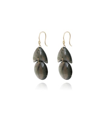 BOUCLES D'OREILLES PETIT ARBRE EN LABRADORITE Comparez plus de prix